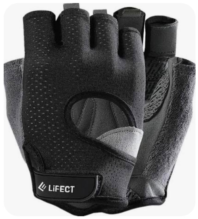 Freedom Workout Gloves, Knuckle Weight Lifting Shorty Fingerless Gloves with Curved Open Back, for Powerlifting, Gym, Women and Men
